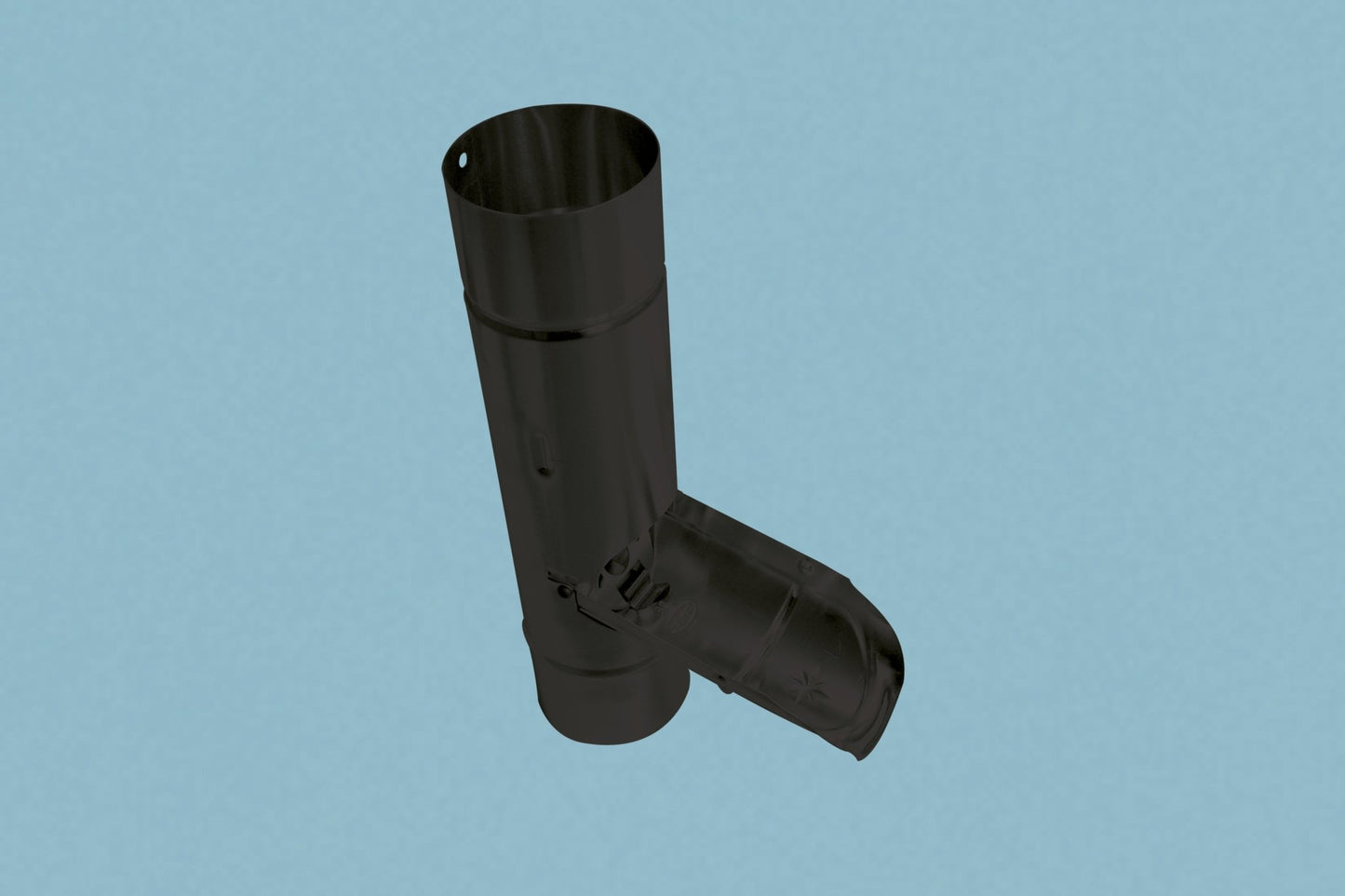 Aluminium Regenwasserklappe in anthrazit mit integriertem Laubfang - Plattenprofi24