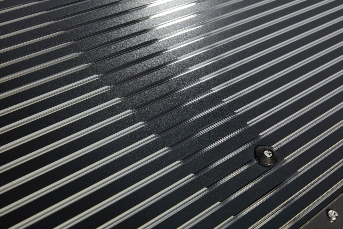 Pultvordach Bielefeld 150 × 98 cm – 16 mm Polycarbonat Zebra Klar/Anthrazit