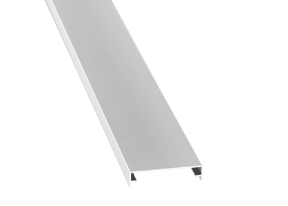 Hochwertiger Aluminium Zierklemmdeckel Silber für saubere und elegante Profilabschlüsse - Plattenprofi24