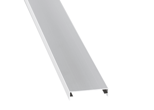Hochwertiger Aluminium Zierklemmdeckel Silber für saubere und elegante Profilabschlüsse - Plattenprofi24