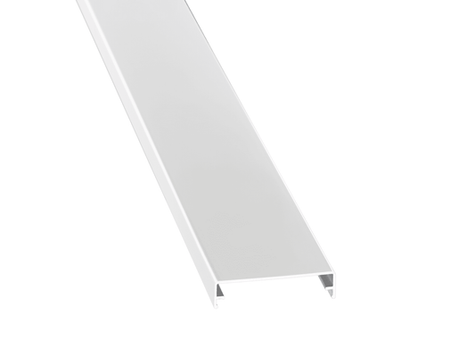 Hochwertiger Aluminium Zierklemmdeckel Weiß für saubere und elegante Profilabschlüsse - Plattenprofi24