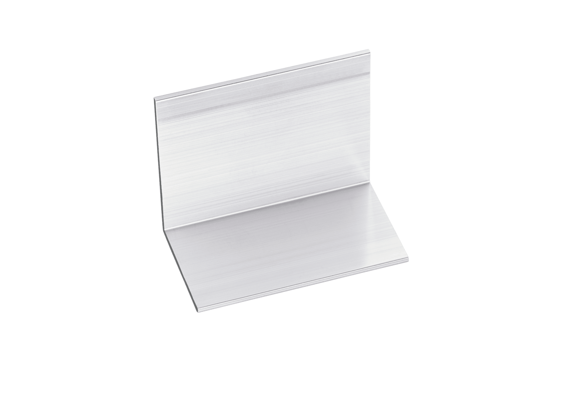 Aluminium Abschluss-Haltewinkel in Silber Pressblank für 10 und 16 mm Hohlkammerplatten - Plattenprofi24