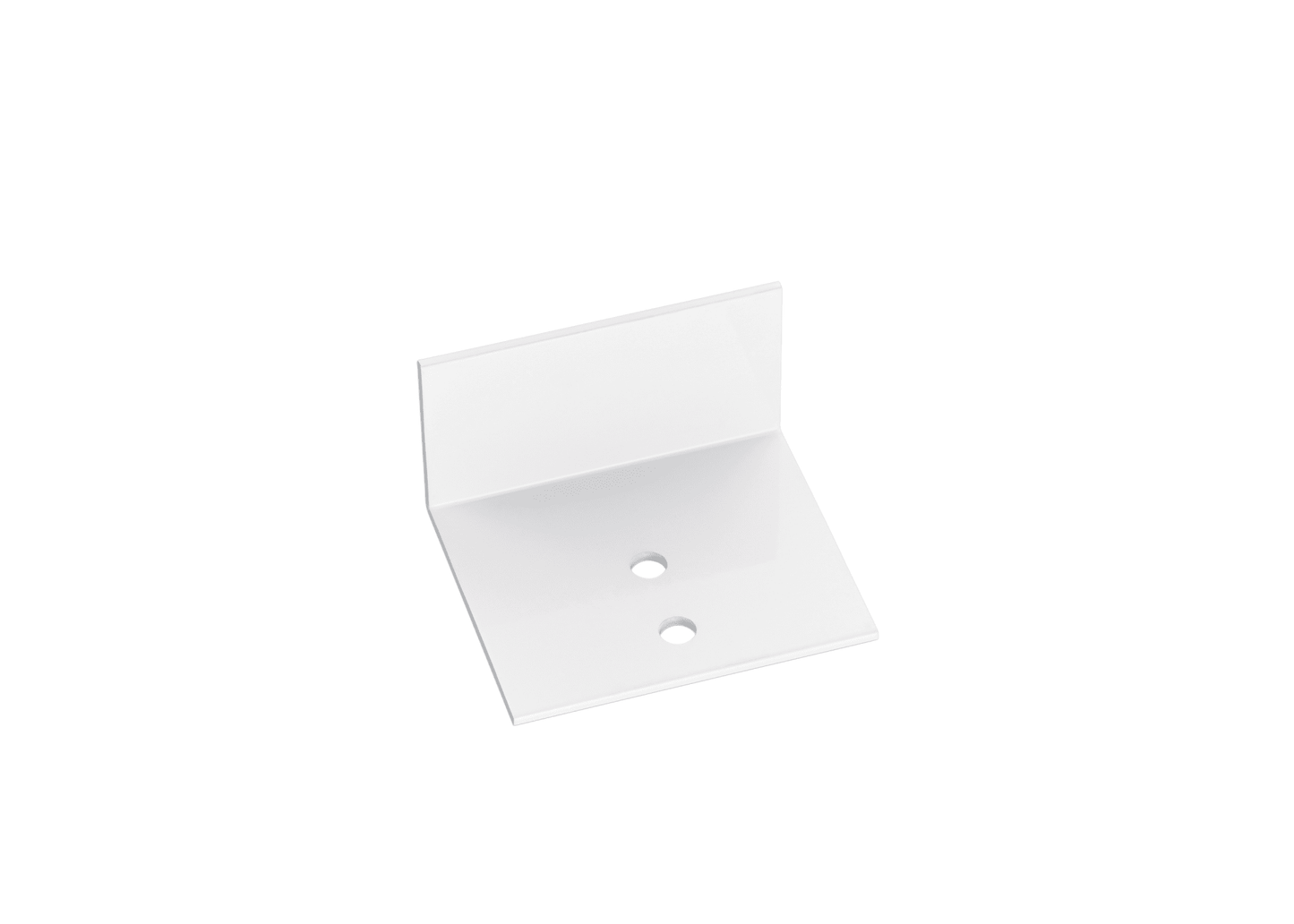 Aluminium Abschluss-Haltewinkel in Weiß für 10 und 16 mm Hohlkammerplatten - Plattenprofi24