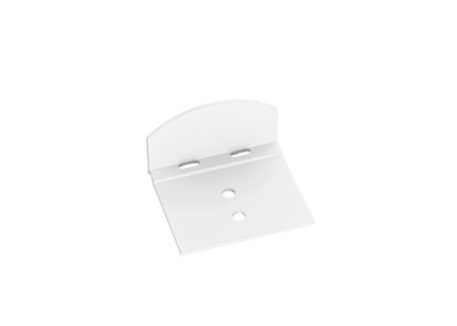 Aluminium Abschluss-Haltewinkel Set in Weiß für 10 mm Hohlkammerplatten - Plattenprofi24