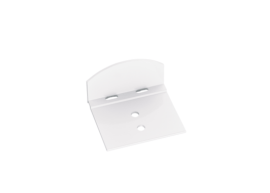 Aluminium Abschluss-Haltewinkel Set in Weiß für 10 mm Hohlkammerplatten - Plattenprofi24