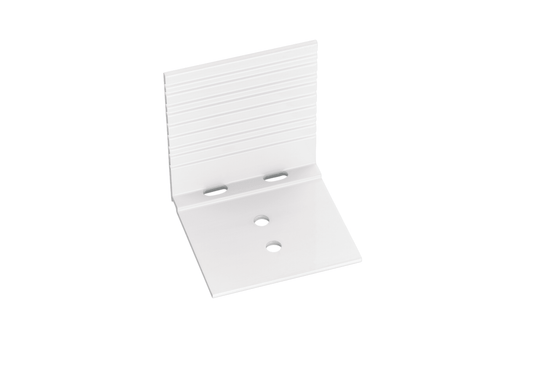 Aluminium Abschluss-Haltewinkel in Weiß für 16 und 25 mm Hohlkammerplatten - Plattenprofi24