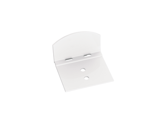 Aluminium Abschluss-Haltewinkel in Weiß für 16 mm Hohlkammerplatten - Plattenprofi24