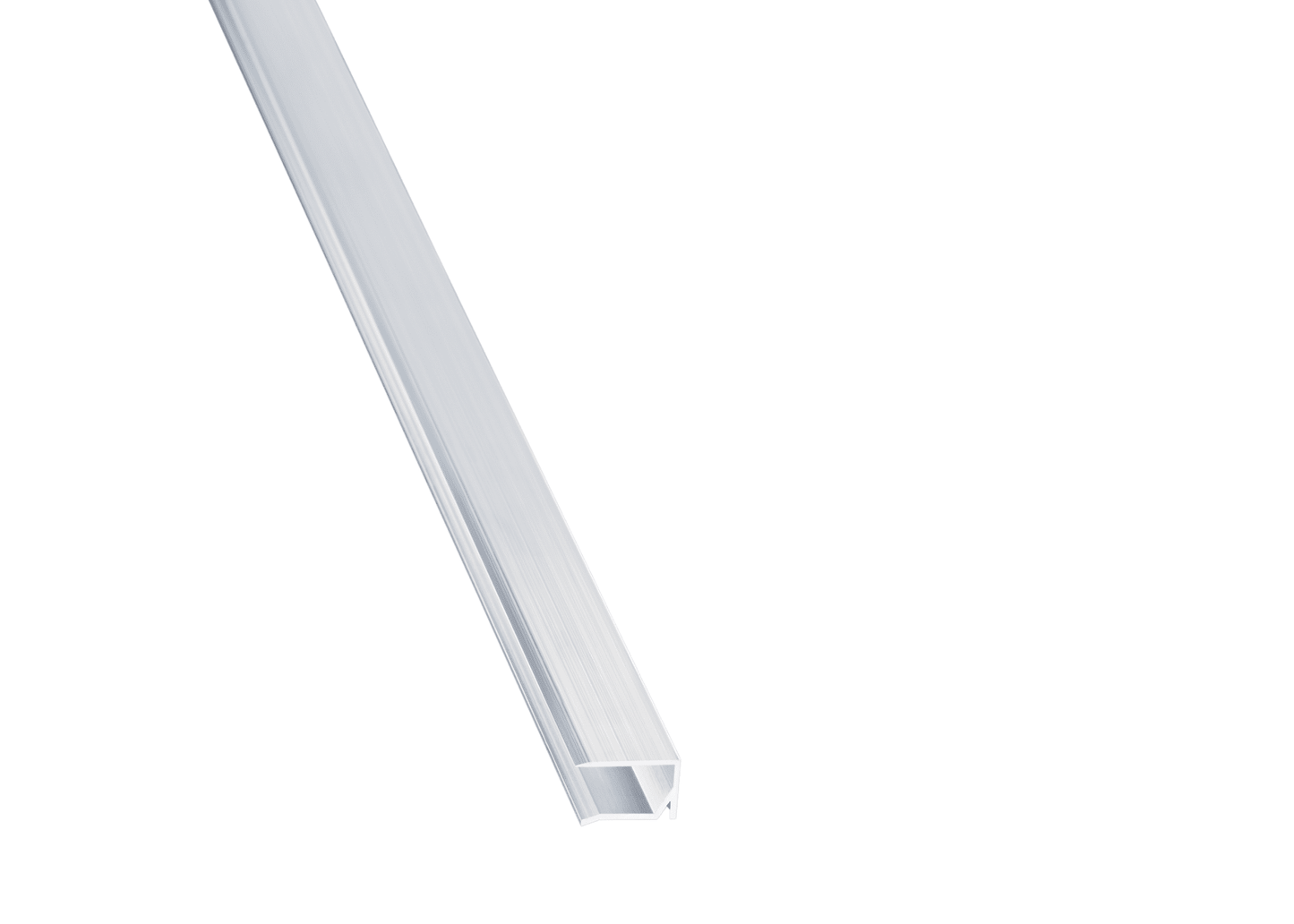 Aluminium U-Profil mit Tropfnase für sauberen Abschluss von 10 mm Hohlkammerplatten - Plattenprofi24