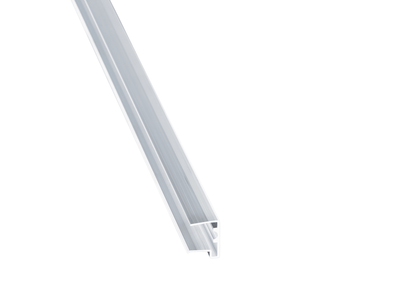 Aluminium U-Profil mit Tropfnase für sauberen Abschluss von 16 mm Hohlkammerplatten - Plattenprofi24