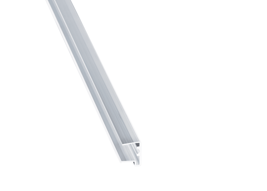 Aluminium U-Profil mit Tropfnase für sauberen Abschluss von 16 mm Hohlkammerplatten - Plattenprofi24