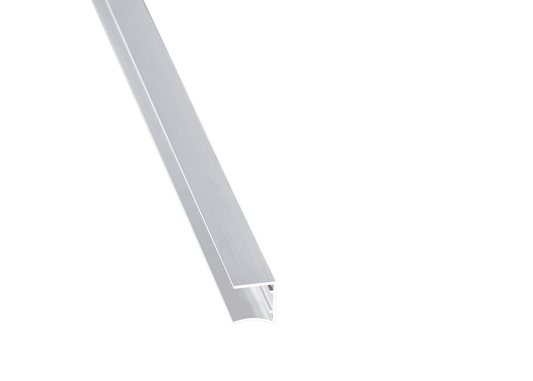 Aluminium U-Profil in Silber Pressblank für 16 mm Hohlkammerplatten - Plattenprofi24