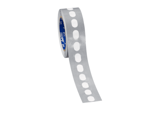 50 mm Kantenverschlussband in Silber für 25 mm Hohlkammerplatten mit integrierter Belüftung - Plattenprofi24