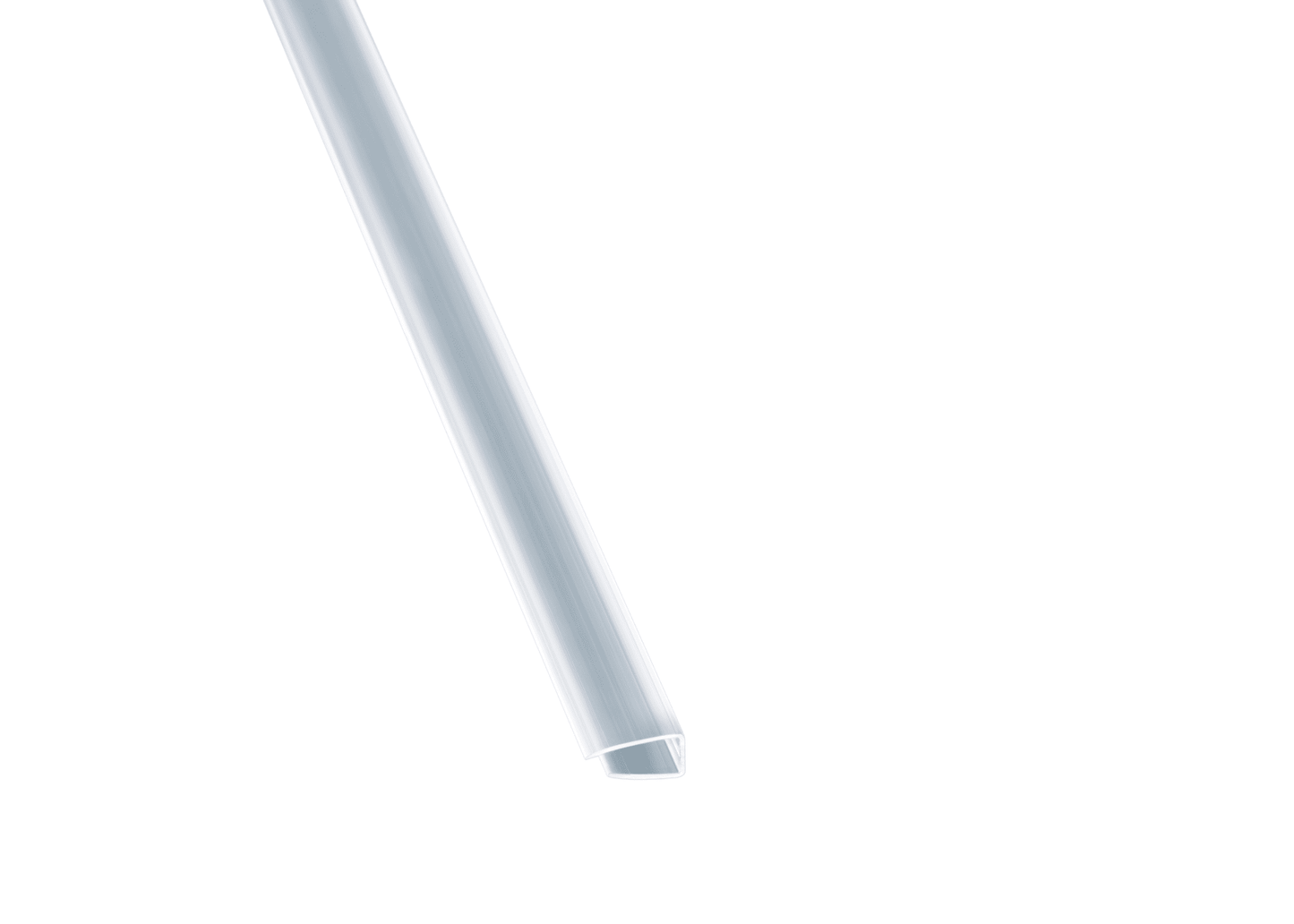 H-Profil aus transparentem Polycarbonat für stabile Wandverbindungen von 6 mm Hohlkammerplatten - Plattenprofi24