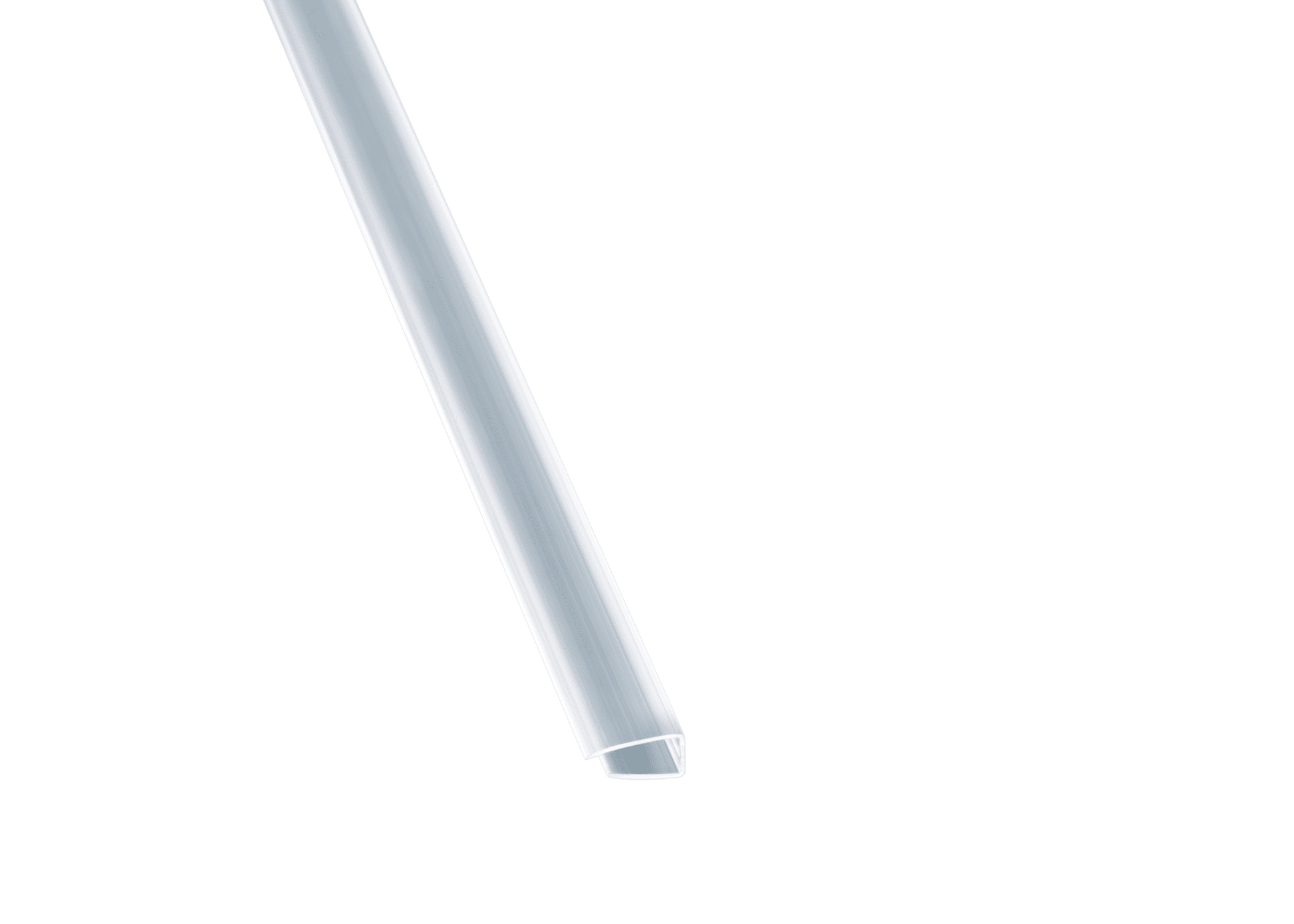 H-Profil aus transparentem Polycarbonat für stabile Wandverbindungen von 6 mm Hohlkammerplatten - Plattenprofi24