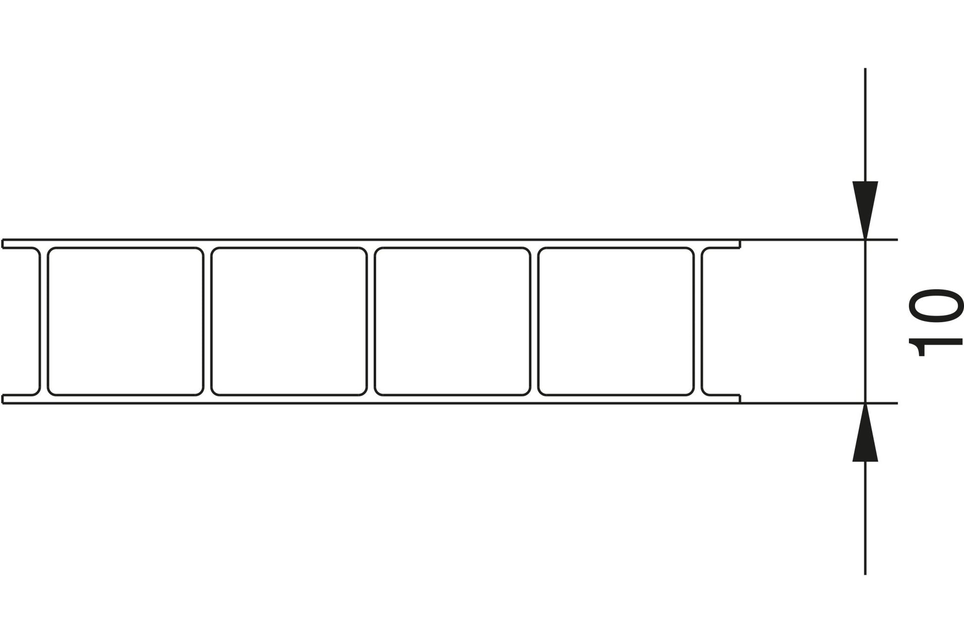 Hohlkammerplatte Polycarbonat 10mm Basic klar - exzellente Leistung, Qualität und elegantes Design - Plattenprofi24