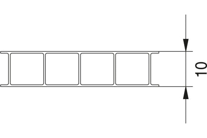 Hohlkammerplatte Polycarbonat 10mm Basic klar - exzellente Leistung, Qualität und elegantes Design - Plattenprofi24